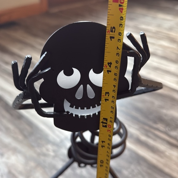 Partylite Mr. Bones Skelton Halloween candle holder Metal decoration with box - Picture 9 of 9